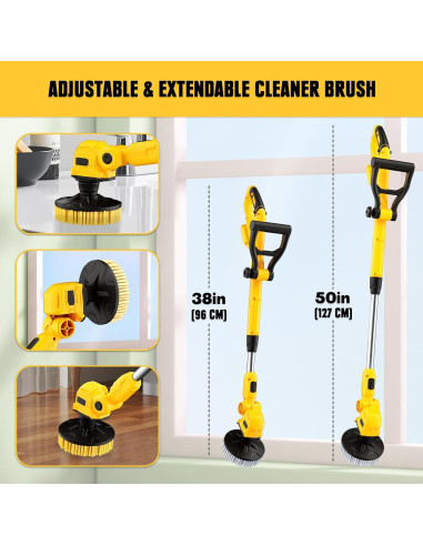 Cepillo Eléctrico Mellif MFWW01 700RPM Mango Telescópico