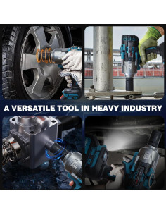 Llave de Impacto Inalámbrica JOVANT 20V 2000N.m 6 Velocidades 2