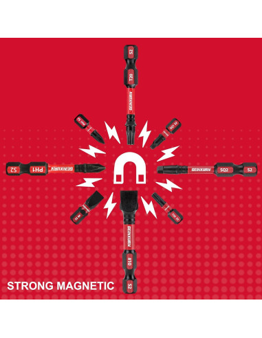 Conjunto de Puntas de Destornillador GEINXURN 46 Piezas
