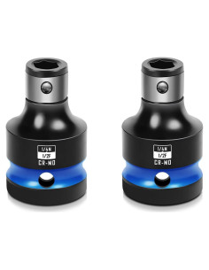 Adaptadores de Socket 1/2 a 1/4 BLACKROBOT 2PCS Acero Cr-Mo