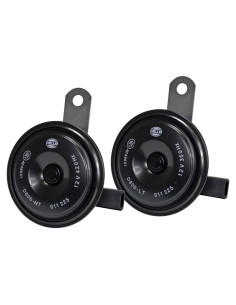 Claxon de Disco Hella 011225881 Negro 12V para Toyota
