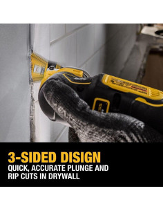 Hoja Oscilante DEWALT DWA4283 54mm 3 Lados para Cortes 2