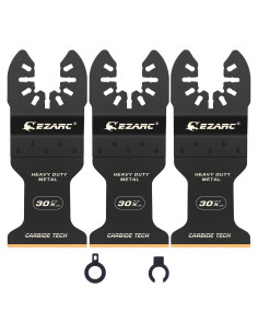 Cuchillas de Sierra Oscilante EZARC Carburo 3 Piezas