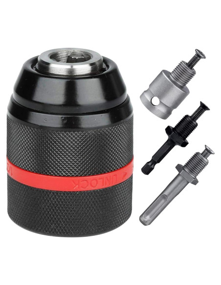 Adaptador Chuck Taladro Sin Llave Ganyee 1-13mm SDS-Plus
