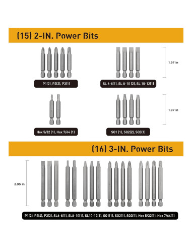 Juego de Puntas de Destornillador 236 Pzas Jackson Palmer