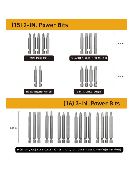 Juego de Puntas de Destornillador 236 Pzas Jackson Palmer
