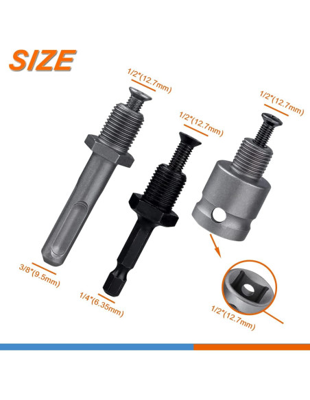 Adaptador Chuck Taladro Sin Llave Ganyee 1-13mm SDS-Plus