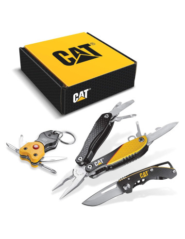 Juego de herramientas 3 piezas CAT 12-en-1 Amarillo