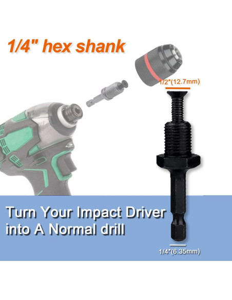 Adaptador Chuck Taladro Sin Llave Ganyee 1-13mm SDS-Plus