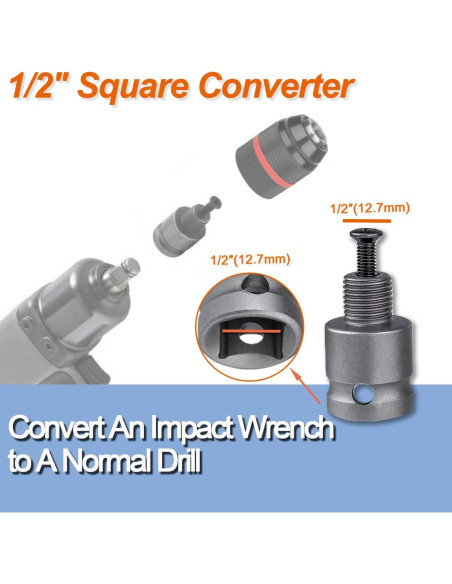 Adaptador Chuck Taladro Sin Llave Ganyee 1-13mm SDS-Plus