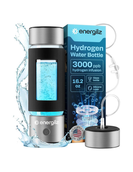 Botella de Agua de Hidrógeno ENERGILZ 480ml Antioxidante