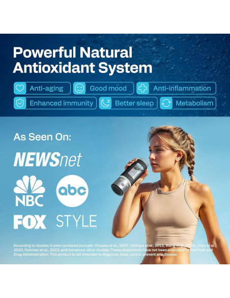 Botella de Agua de Hidrógeno ENERGILZ 480ml Antioxidante