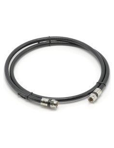 Cable Coaxial RG6 1 Pie THE CIMPLE CO Conectores F-pin Negro