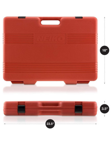 Juego de Enchufes de Impacto NEIKO 65 Piezas SAE y Métrico