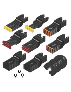 Set 35 Cuchillas Oscilantes AMZWEI para Madera y Metal