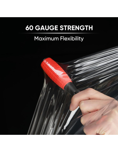 Film Estirable TICONN 1000 pies 15" con Mangos para Mudanza