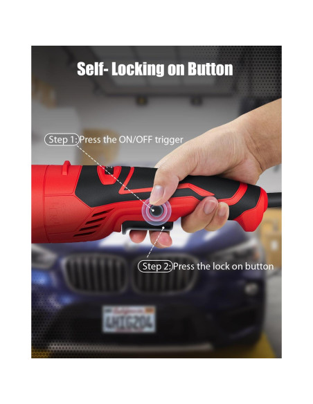 Pulidor de Coche AVID POWER 1200W 6-7 Pulgadas 6 Velocidades