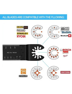 Paquete de 60 Hojas de Sierra Oscilante AxPower 1.31kg 2