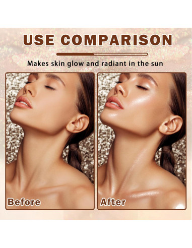 Aceite Corporal Brillante LZXLUKGIR SPF 45 Hidratante 100g