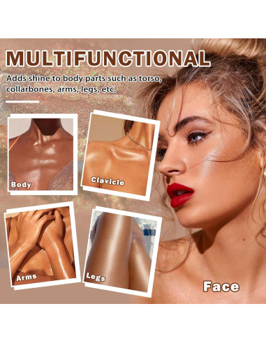 Aceite Corporal Brillante LZXLUKGIR SPF 45 Hidratante 100g