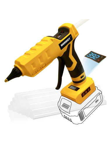Pistola de Pegamento Inalámbrica MONVICT 100W Digital 20V