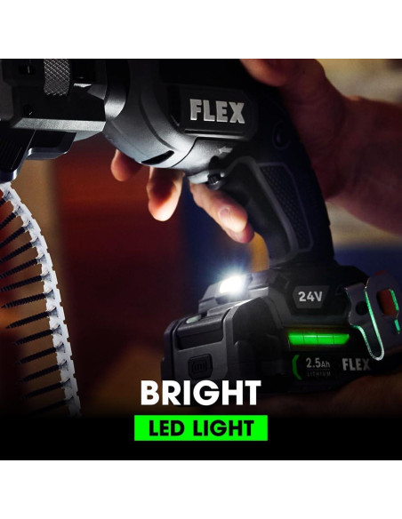 Atornillador de Pladur FLEX 24V con 2 Baterías 2.5Ah