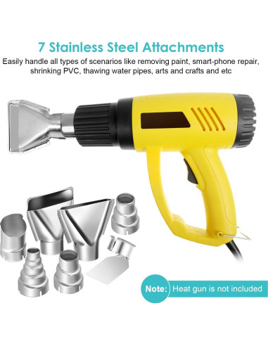 Kit de Boquillas de Pistola de Calor YHG 7pcs 35mm