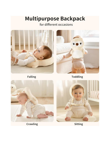 Mochila Protectora de Cabeza Bebé Fortella con Rodilleras y Calcetines