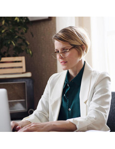 Gafas Bifocales FONHCOO Oro Anti Luz Azul 1.0x 2