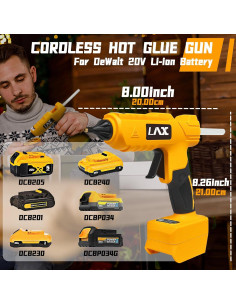 Pistola de Pegamento Caliente L1NXIXI 100W Dewalt 20V 2