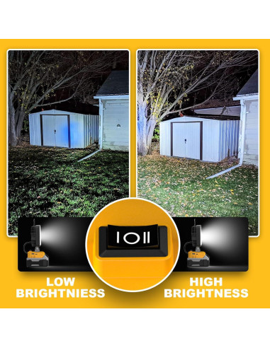 Luz de Trabajo LED LIVOWALNY 20V 60W 6000LM USB