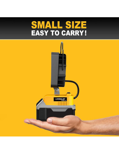 Luz de Trabajo LED LIVOWALNY 20V 60W 6000LM USB