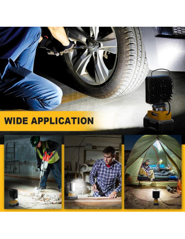 Luz de Trabajo LED LIVOWALNY 20V 60W 6000LM USB