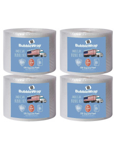 4 Rollos de Burbuja Plástica 213.36 m American Bubble Boy