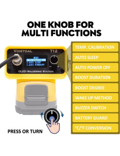 Estación de Soldadura Inalámbrica VOIETOAL T12 480C 2