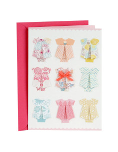 Tarjeta de Felicitación Baby Shower Hallmark Rosa 12.7x18.3cm