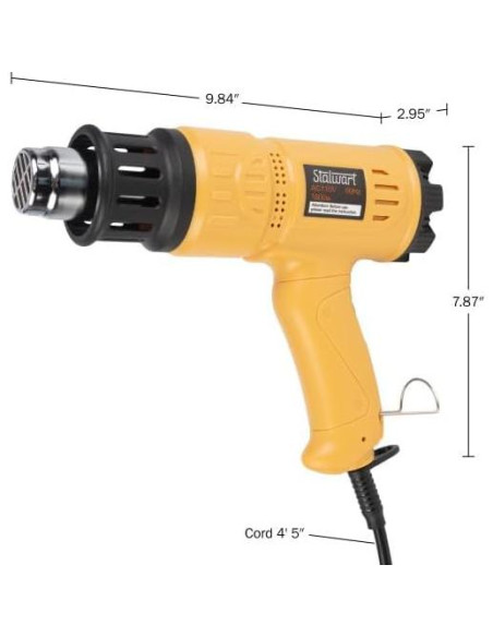 Pistola de Calor Stalwart 1800W Doble Temperatura 50-600C