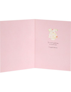 Tarjeta de Felicitación Baby Shower Hallmark Rosa 12.7x18.3cm 2