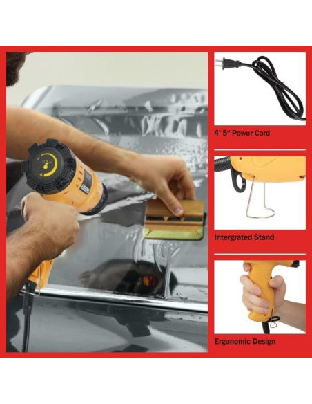 Pistola de Calor Stalwart 1800W Doble Temperatura 50-600C