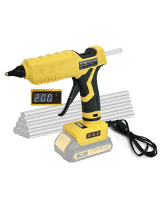 Pistola de Pegamento Inalámbrica LouSdZoke 20V Ajustable 100-200C