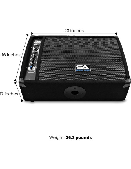 Monitor Activo Seismic Audio FL-10MP-PW 10" 250W PA