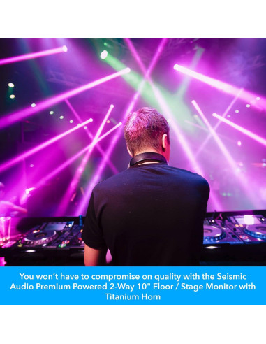 Monitor Activo Seismic Audio FL-10MP-PW 10" 250W PA