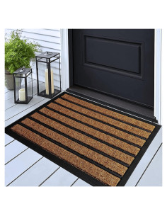 Alfombra de Entrada Antideslizante Ubdyo 76x43 cm Marrón