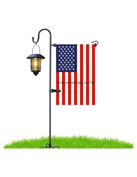 Soporte para Bandera de Jardín GQP261 121.92 cm con Clip Antiviento