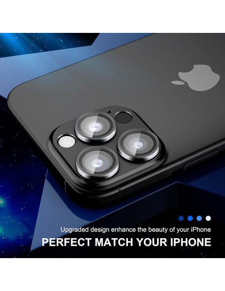 Protector de Lente de Cámara beuxece para iPhone 16 Pro/Max - Metal Mate