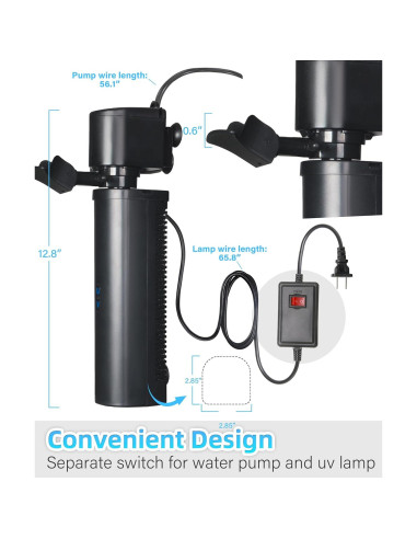 Filtro de Acuario COOSPIDER H8F 151-567 Litros 1514 LPH