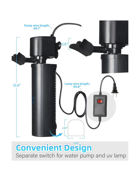 Filtro de Acuario COOSPIDER H8F 151-567 Litros 1514 LPH