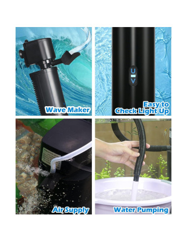 Filtro de Acuario COOSPIDER H8F 151-567 Litros 1514 LPH