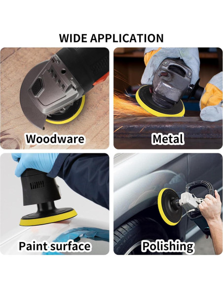 100 Discos de Lijado 4" Boounyatin con Adaptador 8mm