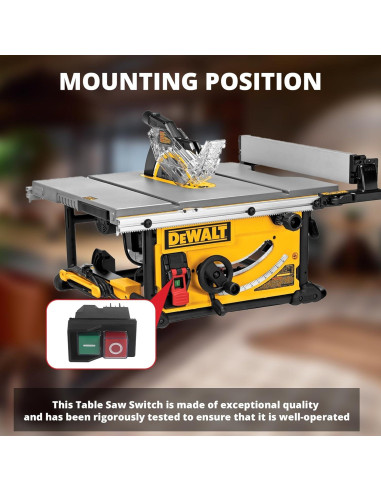 Interruptor de Sierra de Mesa Sthovd N603746 Compatible DWE7485